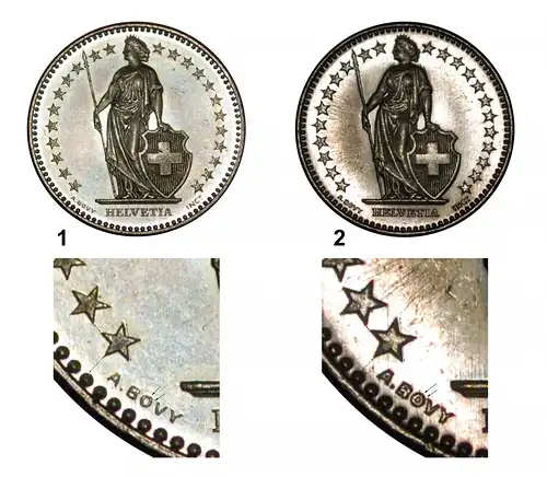 * OHNE ZUSÄTZLICHEM STERN (1860-2022): SCHWEIZ ★ 2 FRANKEN 1976 STG STEMPELGLANZ! ENTDECKUNG MÜNZE! * SWITZERLAND ★ DISCOVERY COIN!  UNC!