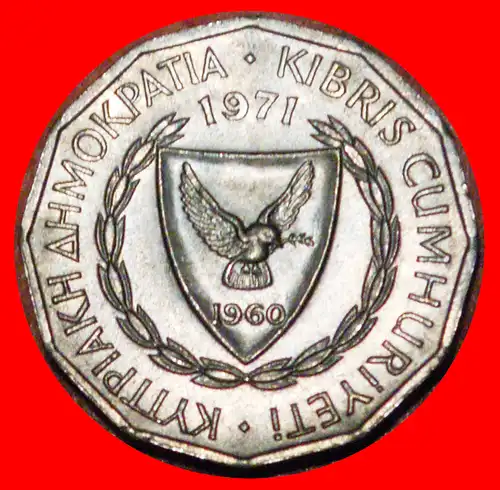 * KRANZ (1963-1972): ZYPERN ★ 1 MIL 1971 STG STEMPELGLANZ! * CYPRUS ★ 