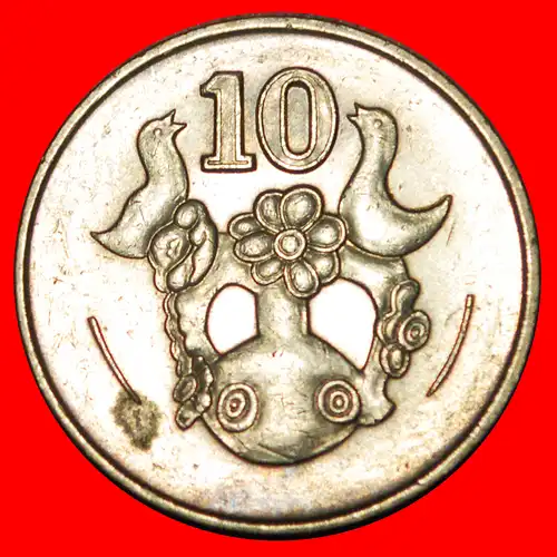 * VASE MIT VÖGELN (1983-2004): ZYPERN ★ 10 CENTS 1998! GROSSBRITANNIEN! * GREAT BRITAIN: CYPRUS ★ 