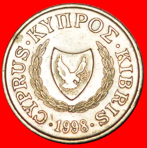 * VASE MIT VÖGELN (1983-2004): ZYPERN ★ 10 CENTS 1998! GROSSBRITANNIEN! * GREAT BRITAIN: CYPRUS ★ 