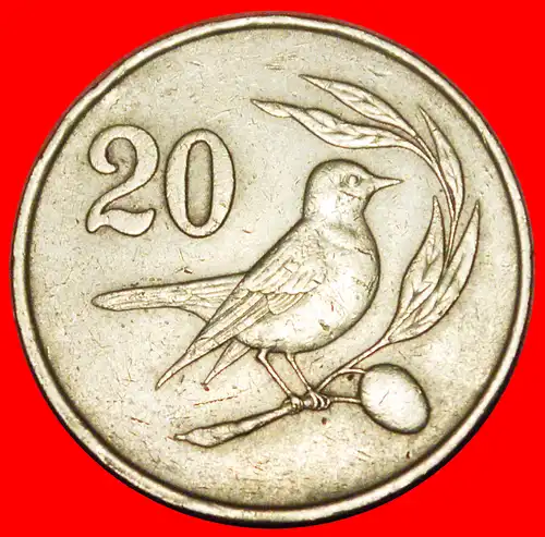 * JAHR = TYP: ZYPERN ★ 20 CENTS 1983 VÖGEL! GROSSBRITANNIEN! * GREAT BRITAIN: CYPRUS ★ 