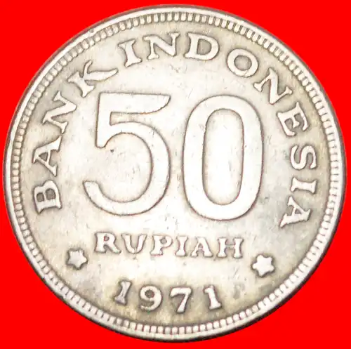 * PARADIESVOGEL ★ INDONESIEN ★ 50 RUPIAH 1971!  * INDONESIA ★ 