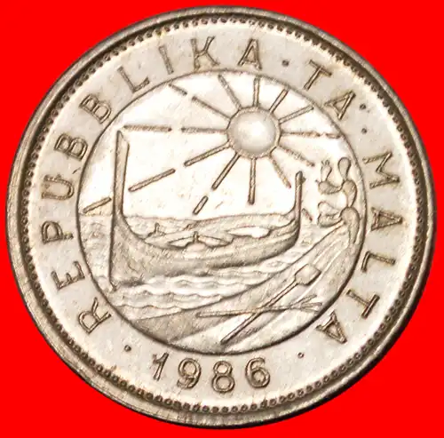 * SCHIFF und SONNE: MALTA ★ 25 CENTS 1986!