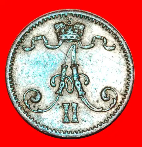 * ALEXANDER II. (1855-1881): FINNLAND (russland, künftig die UdSSR) ★ 1 PFENNIG 1876! UNGEWÖHNLICH! * FINLAND (russia, the USSR in future) ★UNUSUAL!