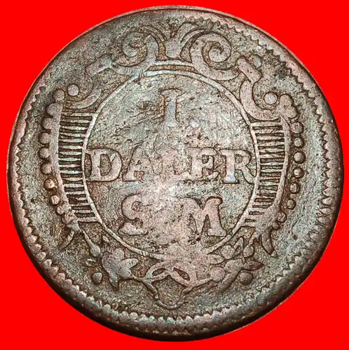 * KUPFERTALER: SCHWEDEN ★ DALER 1718 MERKUR! UNGEWÖHNLICH! KARL XII. (1697-1718) * COPPER THALER: SWEDEN ★ MERCURY! UNCOMMON! 