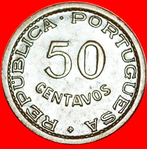 * PORTUGAL (1953-1957): MOSAMBIK ★ 50 CENTAVOS 1957 ARMILLARSPHÄRE! * MOZAMBIQUE ★