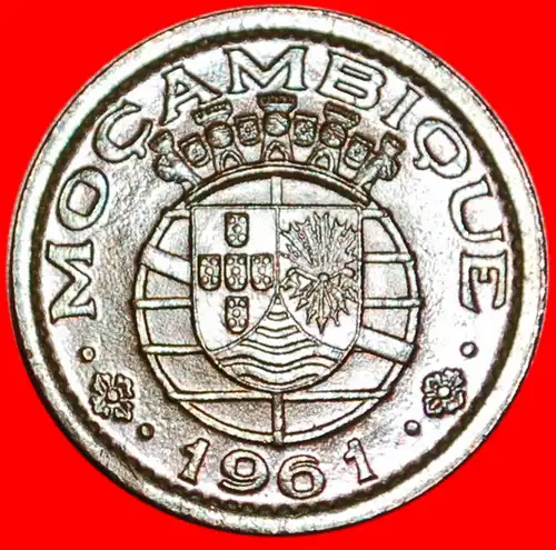 * PORTUGAL (1960-1961): MOSAMBIK ★ 10 CENTAVOS 1961 ARMILLARSPHÄRE! * MOZAMBIQUE ★