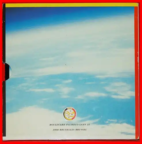 * ASTRONAUT VISCOUNT FRIMOUT USA: BELGIEN ★ KURSMÜNZENSATZ 1992 10 MÜNZEN MIT MEDAILLE! SELTEN! * BELGIUM ★10 COINS WITH MEDAL! RARE!