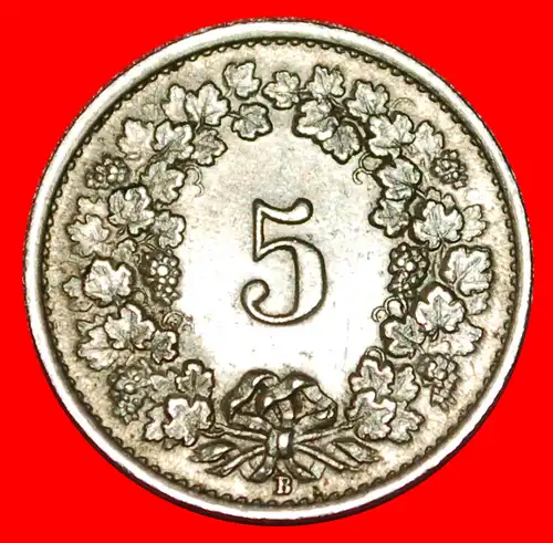 * FREIHEIT (1879-2022): SCHWEIZ ★ 5 RAPPEN 1922B! FEHLER STEMPEL 1+A! * SWITZERLAND ★ERROR! DIES 1+A!