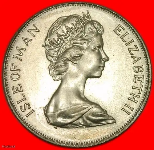 * GROSSBRITANNIEN (1976-1979): INSEL MAN ★ 25 PENCE 1975 STG! MANX!   * GREAT BRITAIN: ISLE OF MAN ★ 