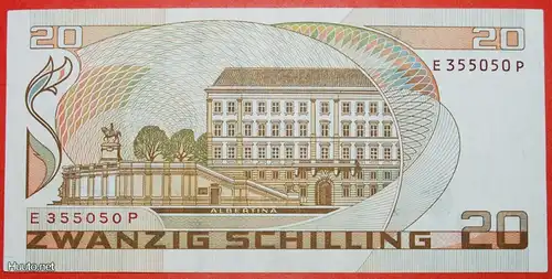 * ALBERTINA ★ ÖSTERREICH ★ 20 SHILLING 1986 uKFR KNACKIG! *  AUSTRIA ★ 