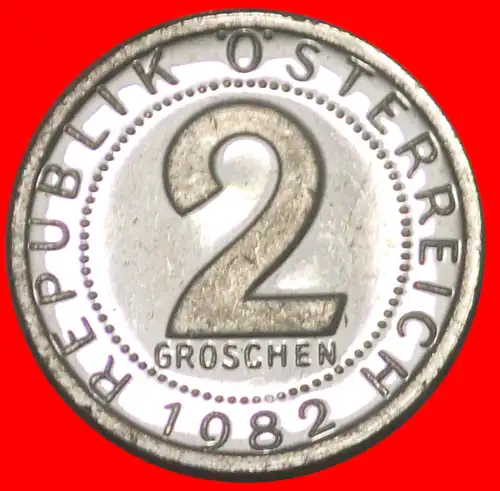 * ADLER MITH HAMMER UND SICHEL (1950-1994) ★ ÖSTERREICH ★ 2 GROSCHEN 1982 PP! * EAGLE WITH HAMMER AND SICKLE: AUSTRIA ★ PROOF!