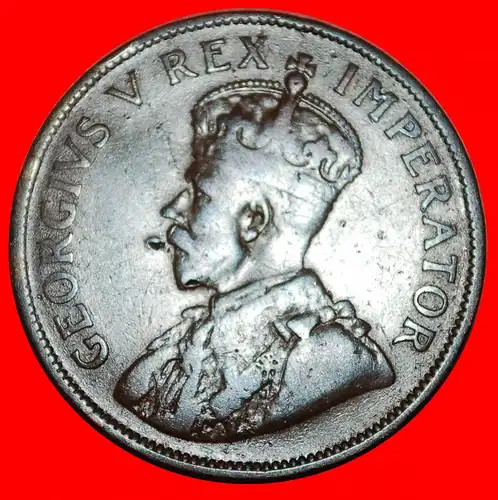 * SCHIFF (1926-1930): SÜDAFRIKA ★ 1 PENNY 1927! GEORG V. (1911-1936) * SHIP: SOUTH AFRICA ★