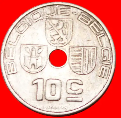 * FRANZÖSISCHE LEGENDE: BELGIEN ★ 10 CENTIMES 1938! LEOPOLD III. (1934-1950) * BELGIUM  ★ 