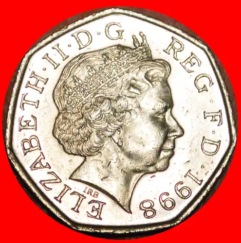 * STERNE (1998-2009): GROSSBRITANNIEN ★ 50 PENCE 1973 1998!  * UNITED KINGDOM ★ GREAT BRITAIN