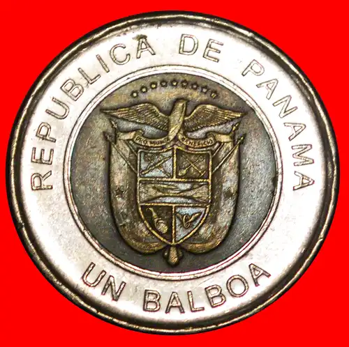 * KANADA (2011-2019): PANAMA ★ 1 BALBOA 2011 9 STERNE! Vasco Nunez de Balboa (1475-1519) BIMETALLISCH! * CANADA (2011-2019): PANAMA ★ BI-METALLIC!