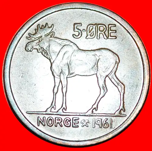 * ELCH (1958-1973): NORWEGEN ★ 5 OERE 1961! OLAV V. (1957-1991)  * NORWAY ★ 
