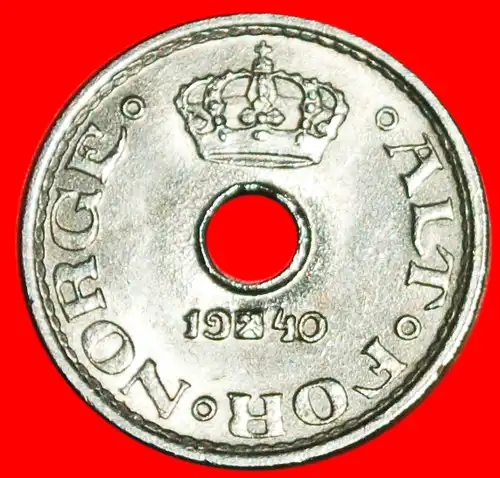 * SUPER ZUSTAND: NORWEGEN ★ 10 OERE 1940 STG STEMPELGLANZ! HAAKON VII. (1905-1957)! * SUPERB CONDITION: NORWAY ★ 10 ORE 1940 UNC MINT LUSTRE!