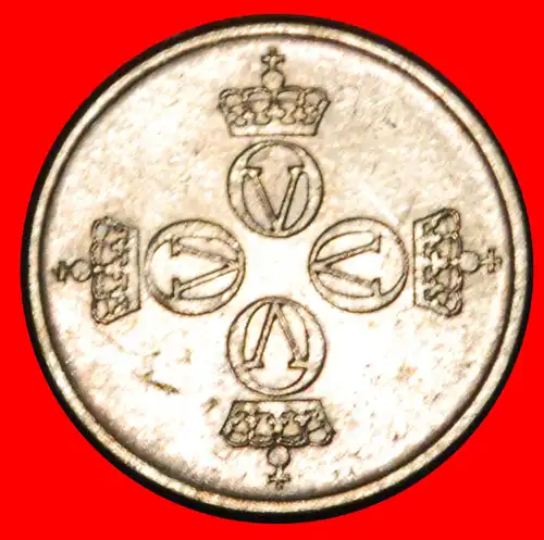 * GROSSES MONOGRAMM (1974-1982): NORWEGEN ★ 25 OERE 1976 VZGL STEMPELGLANZ! OLAV V. (1957-1991)  * NORWAY ★