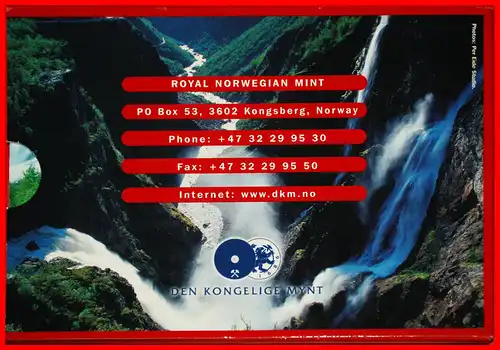 * ENGLISCHER TEXT: NORWEGEN ★ BRILLIANT UNCIRCULATED KMS 2002! HARALD V. (1991-)   * NORWAY ★