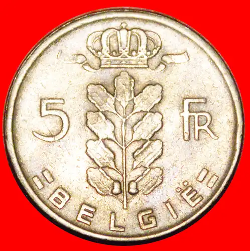 * HOLLÄNDISCHE LEGENDE: BELGIEN ★ 5 FRANKEN 1961 NICHT GLATTE KANTE! * BELGIUM ★