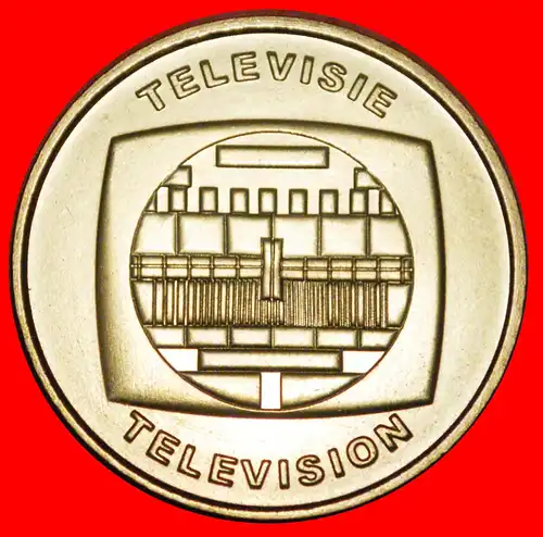 * FERNSEHEN 1953: BELGIEN ★ MEDAILLE KMS 2003! BU STG STEMPELGLANZ! * TELEVISION: BELGIUM ★