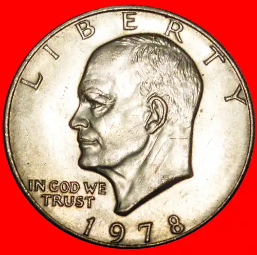 * MOND-DOLLAR (1971-1999): US ★ 1 DOLLAR 1978 STG! EISENHOWER (1890-1969) * LUNAR DOLLAR: USA ★