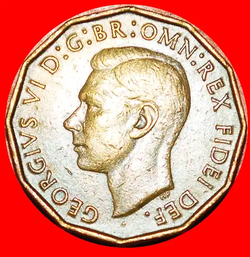 * GRASNELKEN (1949-1952): GROSSBRITANNIEN ★ 3 PENCE 1950 GEORG VI. (1937-1952)! * THRIFT: UNITED KINGDOM ★ GREAT BRITAIN ★