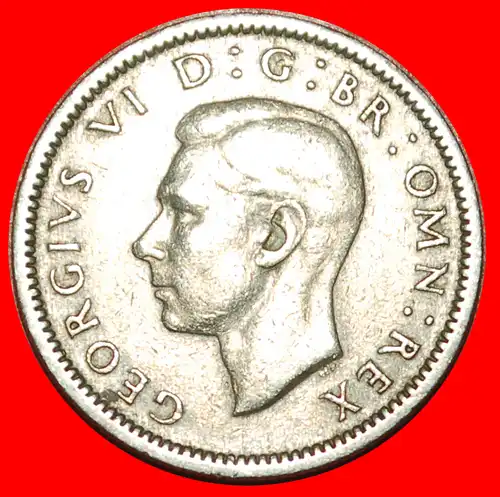 * MONOGRAMM (1947-1948): GROSSBRITANNIEN ★ 6 PENCE 1947 GEORG VI. (1937-1952)! * MONOGRAM: UNITED KINGDOM ★ GREAT BRITAIN ★