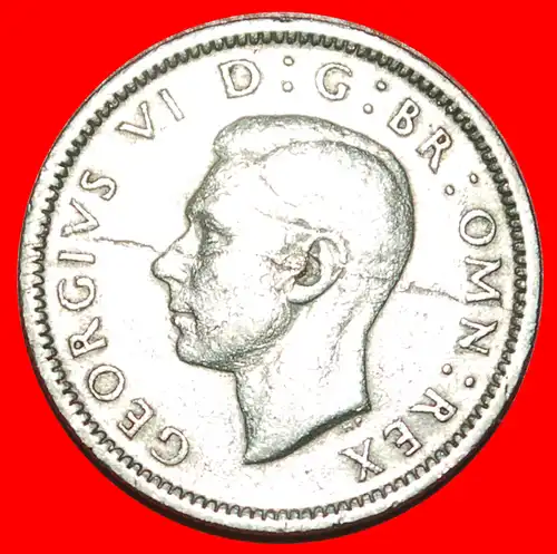 * MONOGRAMM (1947-1948): GROSSBRITANNIEN ★ 6 PENCE 1948 GEORG VI. (1937-1952)! * MONOGRAM: UNITED KINGDOM ★ GREAT BRITAIN ★