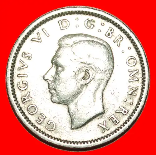 * MONOGRAMM: GROSSBRITANNIEN ★ 6 PENCE 1949! GEORG VI. (1937-1952)  * MONOGRAM: UNITED KINGDOM ★ GREAT BRITAIN ★