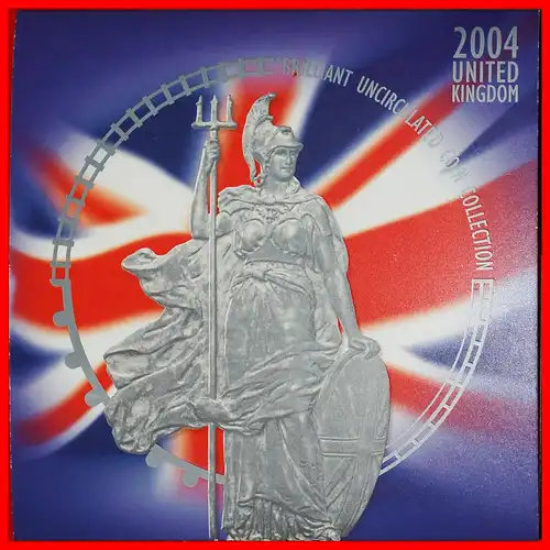 * SELTEN KOMPLETT-SET: GROSSBRITANNIEN ★ BRILLIANT UNCIRCULATED KMS MÜNZENSAMMLUNG 2004! * RARE SET: UNITED KINGDOM ★ GREAT BRITAIN ★