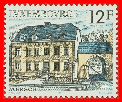 * MERSCH: LUXEMBURG ★ 12 FRANKEN 1987 KFR UNGEWÖHNLICH!  * MERSCH: LUXEMBOURG ★ UNMOUNTED UNCOMMON!