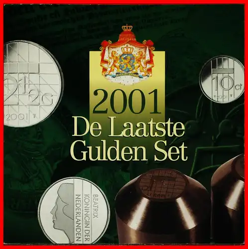 * BEATRIX (1980-2013):  NIEDERLANDE ★ SET 2001 DER LETZTE GULDEN SET! *  NETHERLANDS ★ 