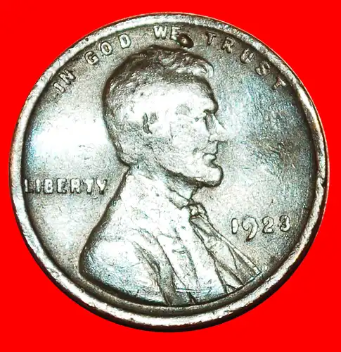 * WEIZEN PENNY (1909-1958): USA ★ 1 CENT 1923! LINCOLN (1809-1865)