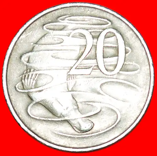 * SCHNABELTIER (1966-2022): AUSTRALIEN ★ 20 CENT 1974! *PLATYPUS: AUSTRALIA ★  