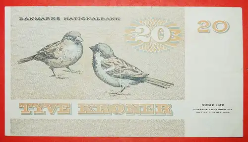 * SPATZEN (1972-1988): DÄNEMARK ★ 20 KRONER 1981! VERÖFFENTLICHT WERDEN! * SPARROWS: DENMARK ★ TO BE PUBLISHED! 