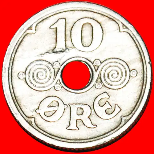 * SPIRALEN  (1924-1947): DÄNEMARK ★ 10 OERE 1925! CHRISTIAN X. (1912-1947)! * DENMARK ★  