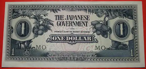 * BESETZUNG DURCH JAPAN: MALAYA★ 1 DOLLAR (1942-1945) KFR KNACKIG! #MO NACH LINKS!