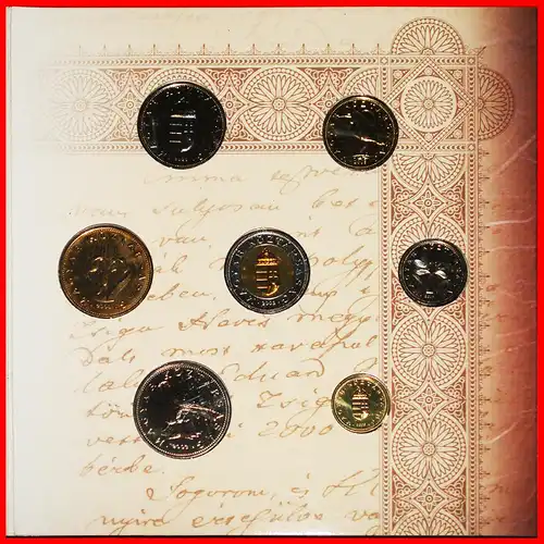 * DEAK FERENC (1803-1876): UNGARN ★ KMS MÜNZSATZ 2003 BU (8 MÜNZEN) SELTEN! * HUNGARY ★  MINT SET RARE!