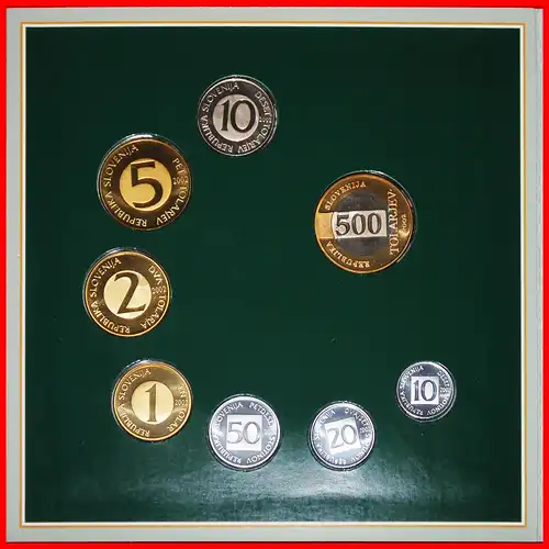 * FUSSBALL JAPAN SÜDKOREA: SLOWENIEN ★ KMS MÜNZSATZ 2002 PP (8 MÜNZEN) SELTEN! * FOOTBALL JAPAN SOUTH KOREA: SLOVENIA ★ PROOF SET 2002 (8 COINS) RARE!