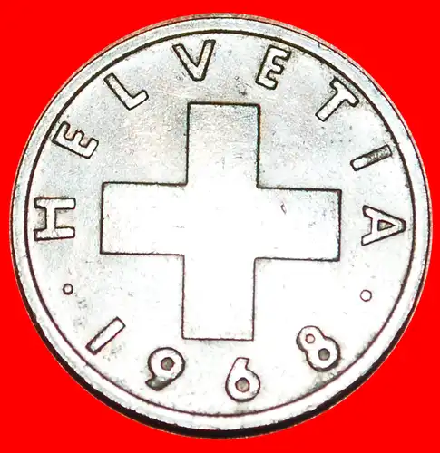 * WEIZENZWEIG (1948-1974): SCHWEIZ ★ 2 RAPPEN 1968! STEMPEL II+B! *  SWITZERLAND ★DIES II+B!