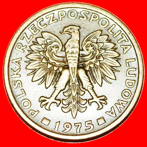 * Die UdSSR MASSIVER TYP 1975-1988: POLEN ★ 2 ZLOTY 1975 STEMPEL I+A!  * The USSR SOCIALIST STARS ON EAGLE: POLAND ★ DIES I+A!