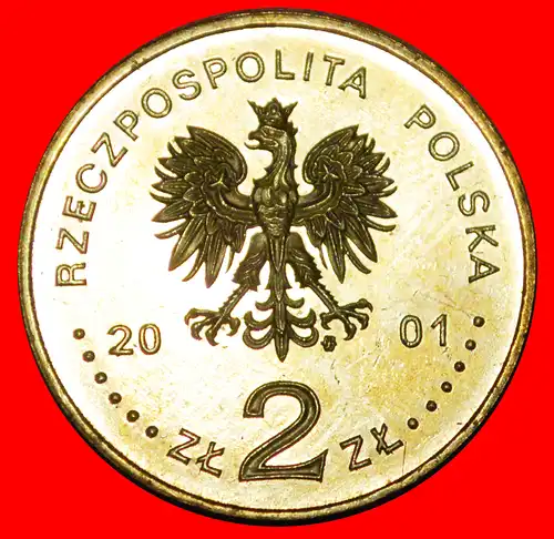 * ASTRONOMIE SELTEN: POLEN ★ 2 ZLOTY 2001 NORDISCHES GOLD STG STEMPELGLANZ! * ASTRONOMY RARE: POLAND ★