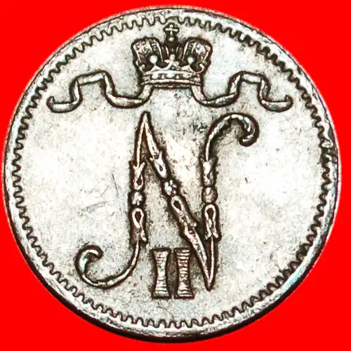 * NIKOLAUS II. (1894-1917): FINNLAND (russland, künftig die UdSSR) ★ 1 PFENNIG 1916! *  FINLAND (russia, the USSR in future) ★