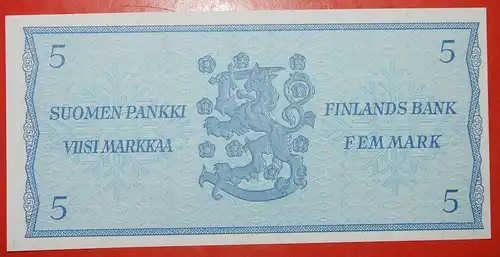 * KONIFERE: FINNLAND ★ 5 MARK 1963 Litt. B! KFR KNACKIG! Holkeri/Lindblom * FINLAND ★