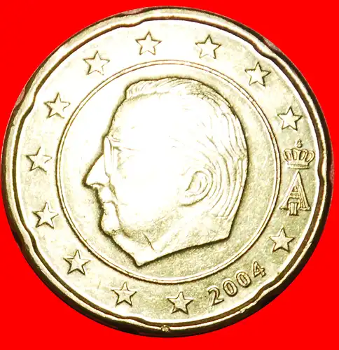 * ALBERT II. (1993-2013): BELGIEN ★ 20 EURO CENTS 2004 NORDISCHES GOLD (1999-2006)! * BELGIUM ★