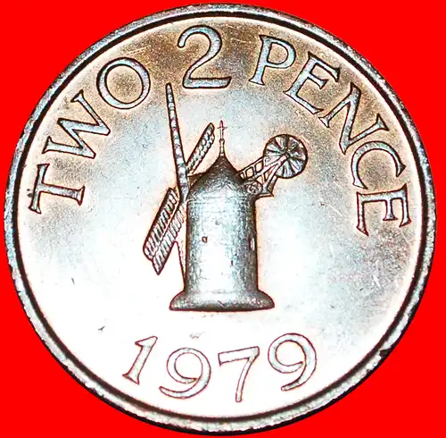 * WINDMÜHLE (1977-1981): GUERNSEY ★ 2 PENCE 1979!