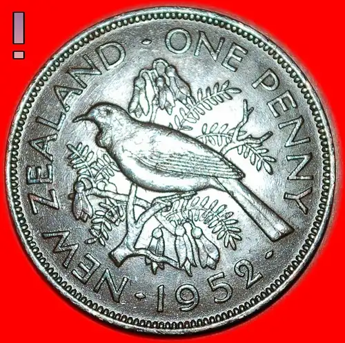 * UNGEWÖHNLICH IN DIESEM ZUSTAND★ NEUSEELAND ★ PENNY 1952 TYP 1948-1952! GEORGE VI (1937-1952)   * UNCOMMON IN THIS CONDITION: NEW ZEALAND ★