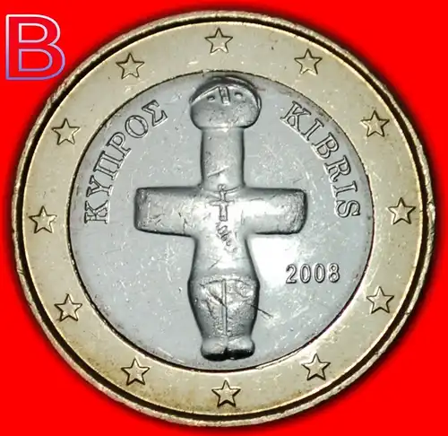 * ZWEI VARIETÄTEN FINNLAND ★ ZYPERN ★ 1 EURO 2008! UNGEWÖHNLICH 2 MÜNZEN!  * TWO VARIETIES FINLAND ★ CYPRUS ★UNCOMMON 